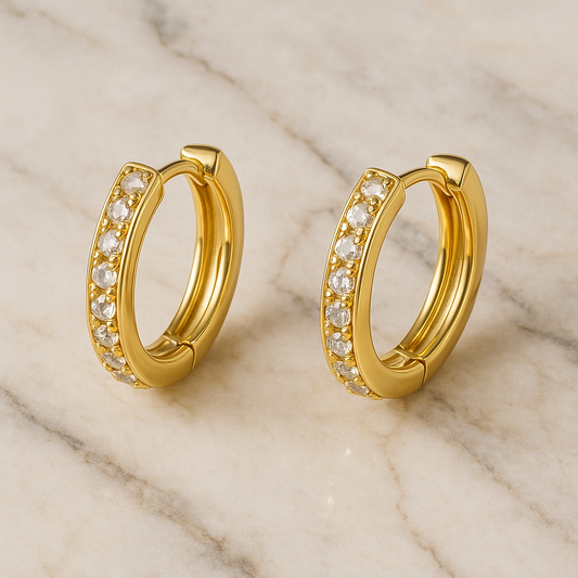 Brinco Argola com Zircônias