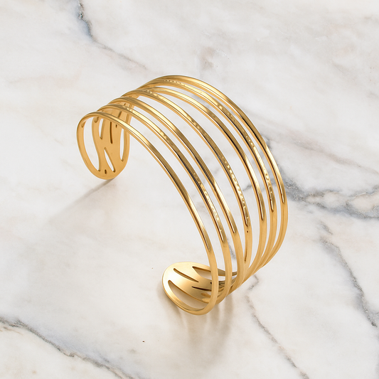 Bracelete Wave Dourado