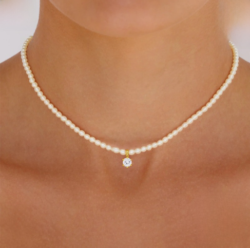 Colar Choker Pearl Royale em Prata 925