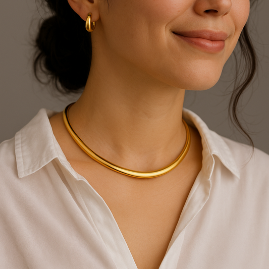 Colar Choker Bold Curve Ajustável